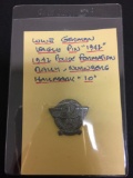 WWII Nazi Germany League Pin 1942 Police Rally Swastica Medal Pin