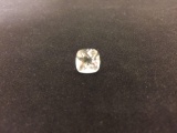 Checkerboard Faceted 10x10 Cushion White Topaz - 4 0t