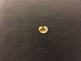 Oval Faceted 8x6 mm Citrine Gemstone