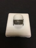 Borgie Filigree Designed Sterling Silver Ring Band - Size 7.5