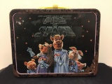 Antique Thermos Brand Jim Henson's Muppet Show Pigs in Space Metal Lunch Box