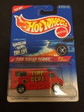 1995 Hot Wheels Fire Squad Series Ambulance Red #1/4