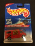 1995 Hot Wheels Fire Squad Series Ambulance Red #1/4