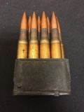 Lot of 8 Riffle Ammuntion Cartridges