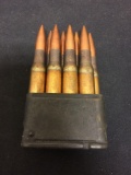 Lot of 8 Riffle Ammuntion Cartridges