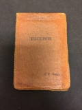Vintage Leather Bound Notepad
