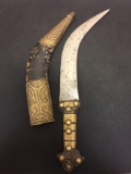 Amazing Antique Turkish Style Knife W/ Sheath
