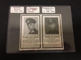 Nazi Germany/Russia 1943 Notice of Death Publication (Two Brother Soldiers)