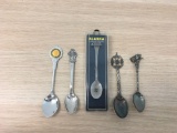 Lot of 5 Vintage Souvenir Collectible Spoons