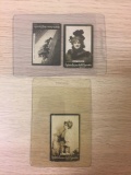 3 Count Lot of Vintage Tobacco Cards