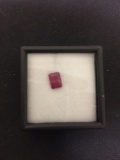 Emerald Cut Faceted 7x5 mm 1.40 CT Ruby