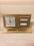 Vintage Desk Clock and Day Calendar