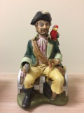 Amazing Melody in Motion Hand-Painted Bisque Porcelain Pirate