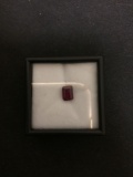 Emerald Cut Faceted 7x5 mm 1.40 CT Ruby