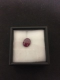 Oval Faceted 9x7 mm 2.45 CT Ruby