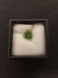 Trillion Faceted 9x9x9 mm 2.50 CT Peridot