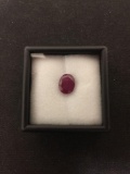 Oval Faceted 9x7 mm 2.45 CT Ruby