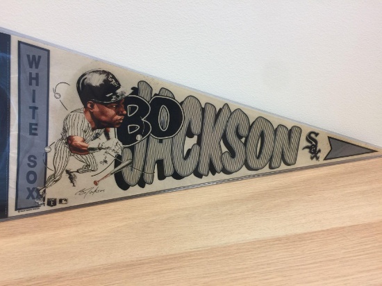 Vintage Bo Jackson Chicago White Sox Full Size Pennant