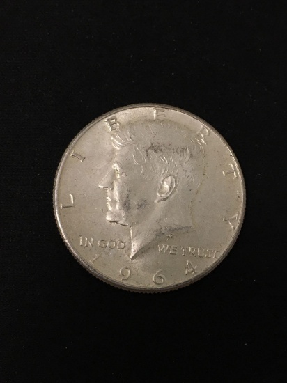 1964 United States Kennedy Silver Half Dollar - 90% Silver Coin