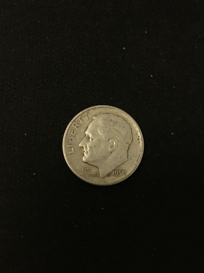 1950-S United States Roosevelt Silver Dime - 90% Silver Coin