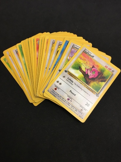 24 Card Lot of Pokemon Jungle 1st Edition Cards