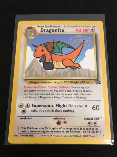 Pokemon Dragonite Promo Card #5