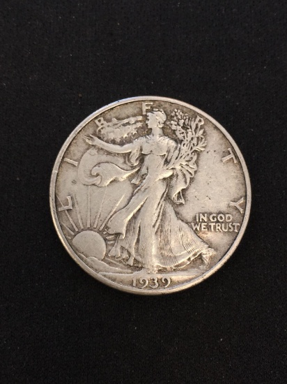 1939-S United States Walking Liberty Silver Half Dollar - 90% Silver Coin