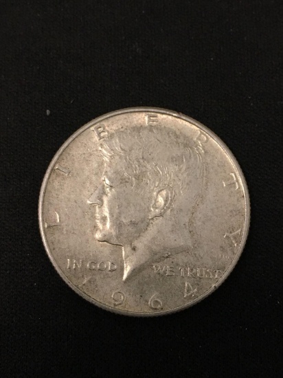 1964-D United States Kennedy Silver Half Dollar - 90% Silver Coin