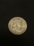 1959-D United States Franklin Silver Half Dollar - 90% Silver Coin