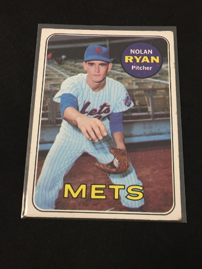 1969 Topps #533 Nolan Ryan Mets 2nd Year Vintage Baseball Card