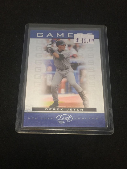 2005 Leaf Gamers Derek Jeter Yankees Insert Baseball Card
