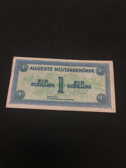 Austria Series 1944 1 Schilling Military Note