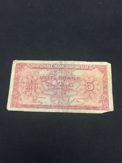 Belgium 1943 5 Francs