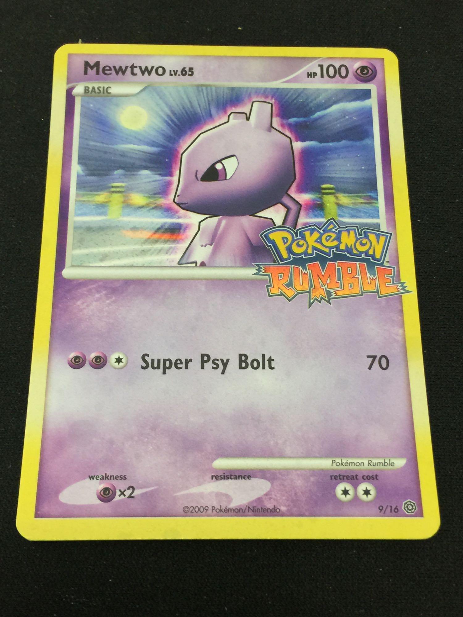 Pokemon Mewtwo Holofoil 9/16 Pokemon Rumble Card | Proxibid