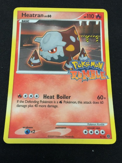 Pokemon Heatran Holofoil 4/16 Pokemon Rumble Card