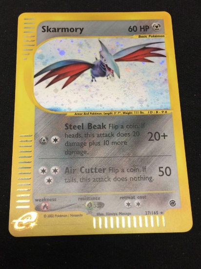 Pokemon Skarmony Holofoil Rare Card 27/165