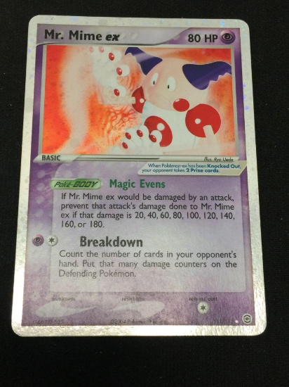 Pokemon Mr. Mime ex Holofoil Rare Card 111/112