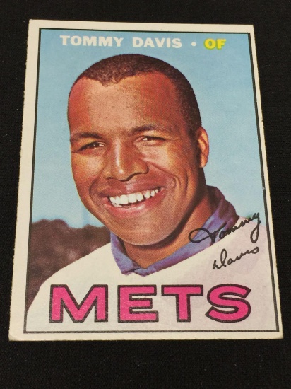 1967 Topps #370 Tommy Davis Mets Vintage Baseball Card