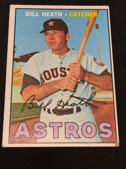 1967 Topps #172 Bill Heath Astros Vintage Baseball Card