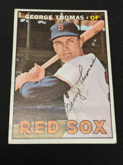 1967 Topps #184 George Thomas Red Sox Vintage Baseball Card