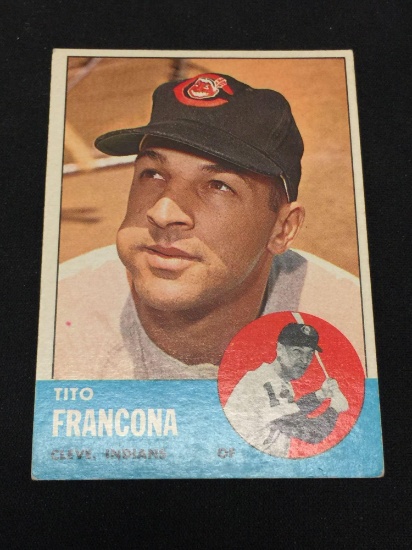 1963 Topps #248 Tito Francona Indians Vintage Baseball Card