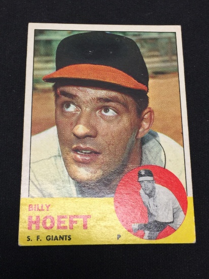 1963 Topps #346 Billy Hoeft Giants Vintage Baseball Card