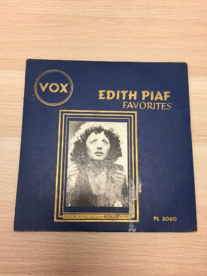 VOX Edith Piaf Favorites - Long Playing 33 1/3 RPM Microgroove PL 3060 - Vintage Record Album