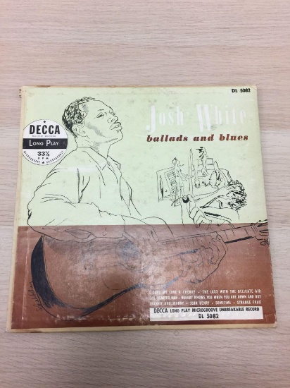 Josh White - Ballads and Blues - Long Play 33 1/3 RPM Microgroove Record Album