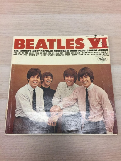 Beatles VI - Vintage LP Record Album - Rare Promo