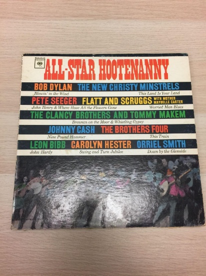 Columbia Records All-Star Hootenanny - Vintage LP Record Album