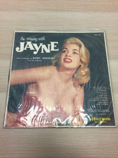 Jayne Mansfield - An Evening with Jayne - Vintage LP Record Album