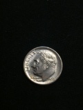 1955-D United States Roosevelt Silver Dime - 90% Silver Coin - Uncirculated Coin