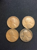 4 Count Lot of United States Wheat Pennies - 1910-P, 1912-P, 1914-P, 1916-P