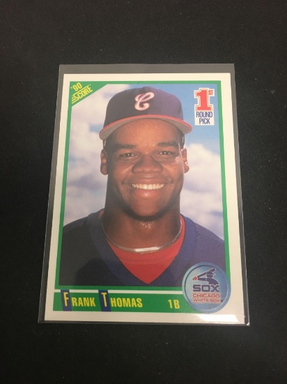 1990 Score #663 Frank Thomas White Sox Rookie Baseball Card